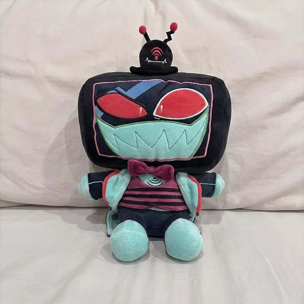 Hazbin Hotel Niffty & Vox Plush Doll Set, Demon Cartoon Stuffed Toy, Anime Colle